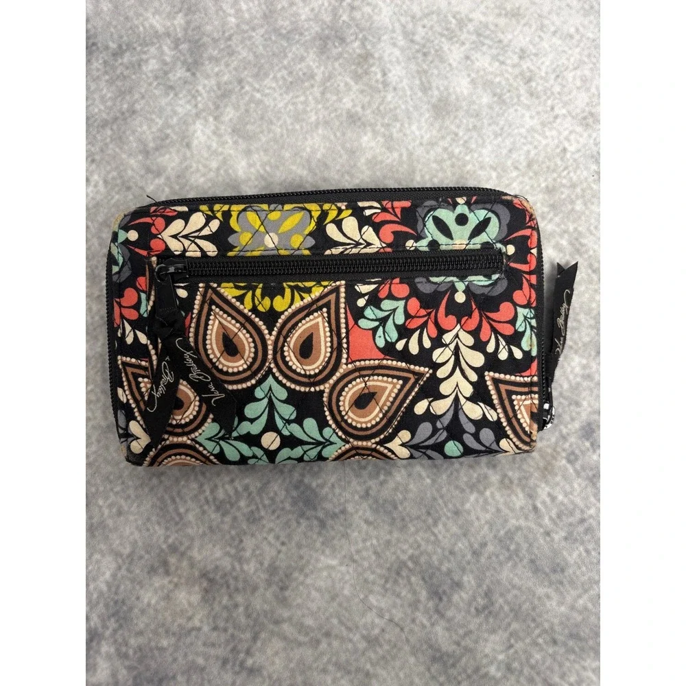 Vera Bradley Iconic Glenna Satchel Wallet Make Up Case in Sierra Pattern Retired